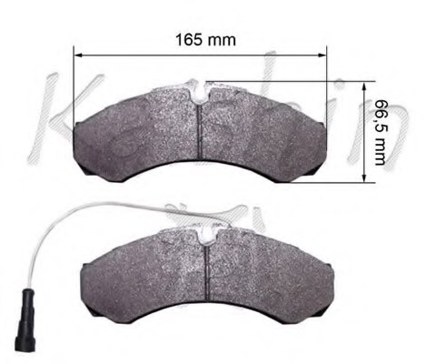 KAISHIN D10189 Brake Pad Set, disc brake